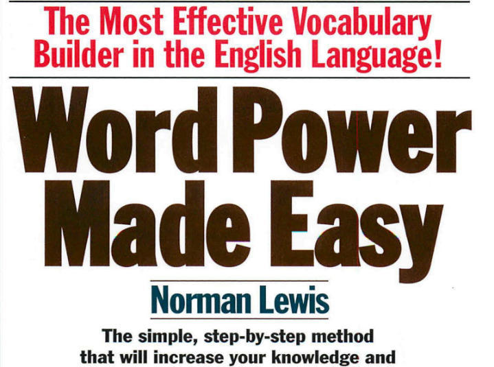 Word Power Made Easy Book PDF