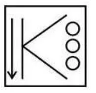 Select the correct mirror image of the given figure when the mirror MN is placed to the right side of the figure.