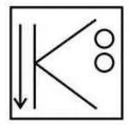 Select the correct mirror image of the given figure when the mirror MN is placed to the right side of the figure.