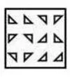 A piece of paper is folded and punched as shown below in the question figures, from the given answer figures, indicate how it will appear when opened ?