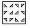 A piece of paper is folded and punched as shown below in the question figures, from the given answer figures, indicate how it will appear when opened ?
