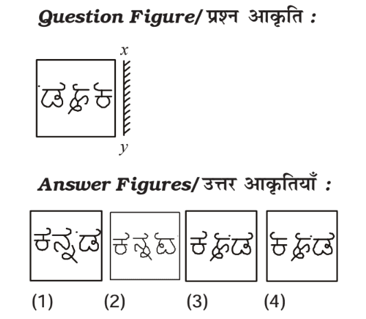 Mirror and Water Image Questions PDF 