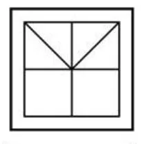 उस विकल्प आकृति को चुनिए जिसमे दी गई आकृति (x) उसके भाग के रूप में निहित हैं (घूर्णन की अनुमति नहीं हैं )|